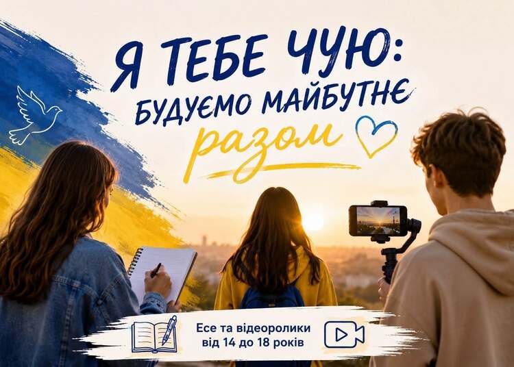 Фотографія хлопець знімає відео,  дівчина пише в блокноті, ще одна дівчина дивиться в далину